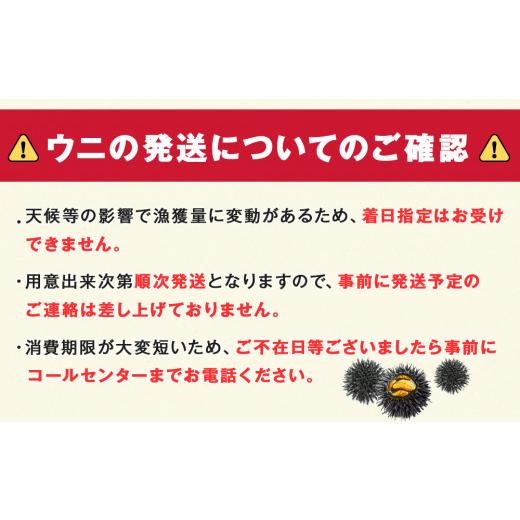 ふるさと納税 北海道 知内町 ☆知内町加工☆塩水エゾバフンウニ１００g