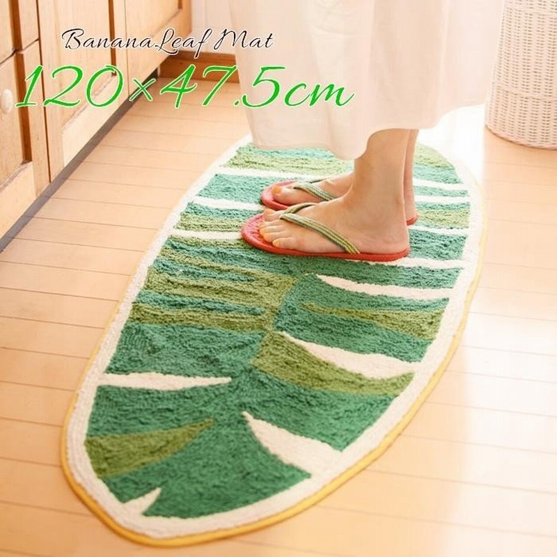 マット バナナリーフ L 玄関マット ハワイアン かわいい フルーツ おしゃれ 室内 バスマット トイレマット キッチンマット アジアン雑貨 通販 Lineポイント最大0 5 Get Lineショッピング