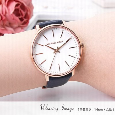 マイケルコース レディース 時計 パイパー ピンク レザー MK2741 Amazon.com: Michael Kors Pyper Three-Hand Blush Leather