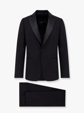 Wool blend tuxedo with satin lapel - LARDINI - gender_Man