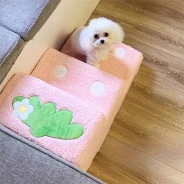 寵物狗狗樓梯可拆洗三層海綿臺階床邊梯子泰迪老幼犬貓爬高防滑墊