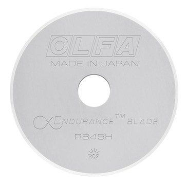 OLFA 日本製滾輪式拼布刀用圓型45mm替刃RB45H-1(1入;鎢鋼刀片)適RTY-2