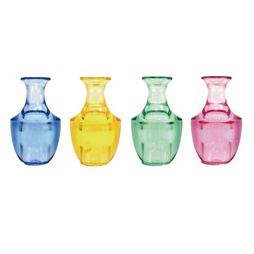 經典壓克力花瓶-4色(高13cm) #8099