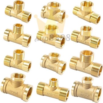 6分正三通全銅加厚內外外絲變徑接頭1寸1.2寸1.5寸內外牙水管配件/台灣出貨✈✈