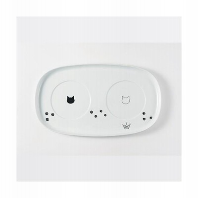 猫壱 ハッピーダイニング専用 食器トレー ダブル 磁器 餌皿 4580471862650 #w-155191