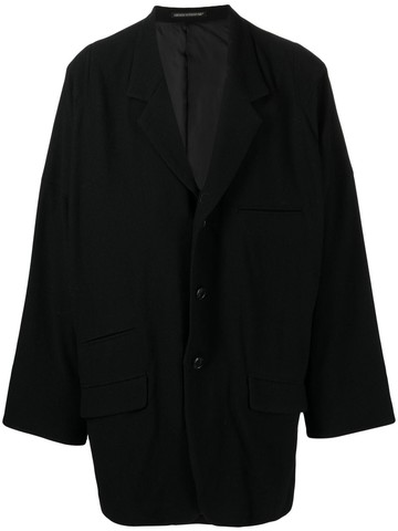 Yohji Yamamoto - single-breasted wool blazer - men - Wool - 3 - Black