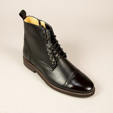 簡約橫飾軍靴男鞋/黑色/289D楦