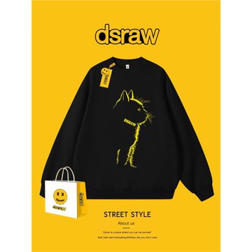 【品牌大促】dsraw官方聯名|新款秋冬衛衣男女潮牌寬松圓領美式
