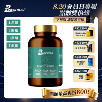 專利UC-II®+葡萄糖胺（60顆）【1盒／2盒／3盒／7盒優惠組】