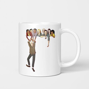 Friends coffee mug 老友記周邊歐式馬克杯成人創意杯子 辦公室