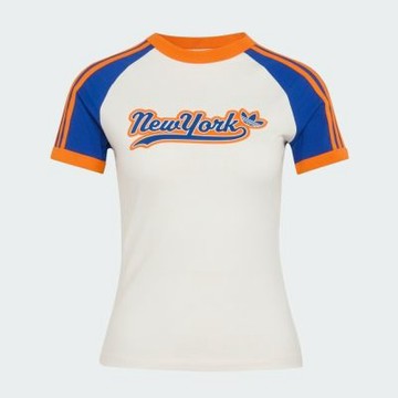 Adidas 愛迪達 City T-shirt KE0649 女 T恤 運動上衣 休閒短袖 紐約 米白