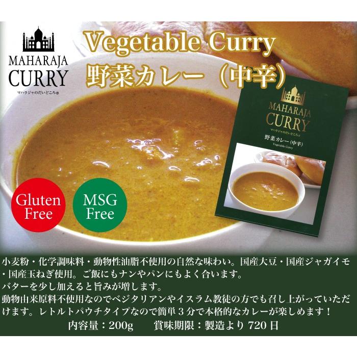 MAHARAJA CURRY マハラジャカレー 野菜カレー （中辛）1個