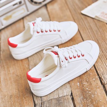 人本網眼帆布鞋女2026夏季新款透氣百搭小白鞋韓版學生平底網面鞋