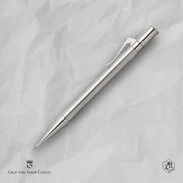 【Graf von Faber-Castell】經典系列鍍白金0.7MM自動鉛筆(原廠正貨)