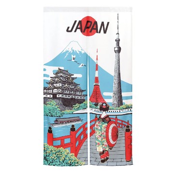 長門簾 100%聚酯纖維  150 x 85cm  日本名勝