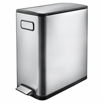 ゴミ箱 ごみ箱 ステンレス 両開き ふた付き おしゃれ 30リットル EKO エコフライ ステップビン 30L EK9377MT