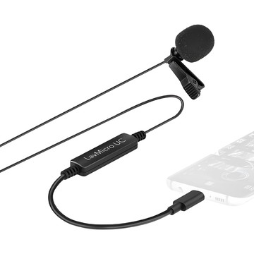 Saramonic 楓笛 LavMicro UC 手機專用領夾式麥克風 全向性電容麥克風 USB Type-C 接頭  黑色