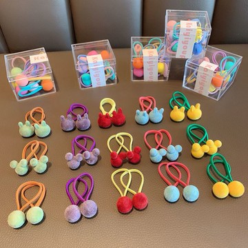 頭繩年新款兒童彈性好不傷發發繩小女孩寶寶扎小啾啾發圈女童