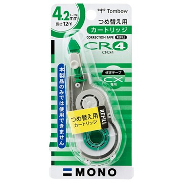 日本 TOMBOW 蜻蜓牌 修正帶 內帶 替換帶 4.2mmX12M /個 CT-CR4｜領券最高折$220