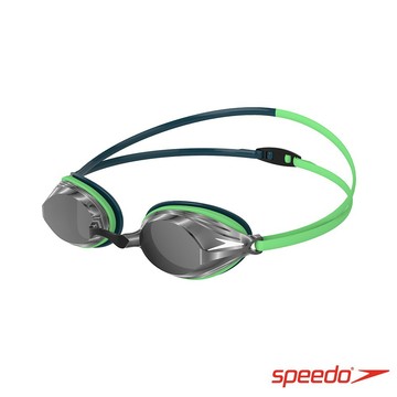 【線上體育】2020清倉SPEEDO成人競技泳鏡 Vengeance Mirror 北歐綠光藍-SD811324D629