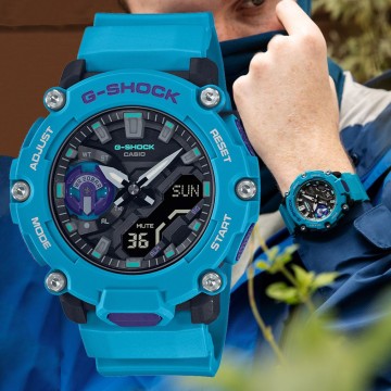 CASIO】卡西歐G-SHOCK 八角農家橡樹雙顯手錶GA-2100-1A1 台灣卡西歐