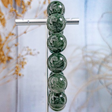 【大咪綠髮晶】天然滿髮 綠碧璽髮晶 水晶手串手鍊/一物一拍