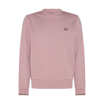 Fred Perry - Dusty Pink Cotton Blend Sweatshirt