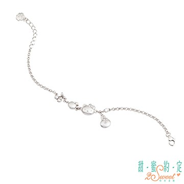 甜蜜約定 HelloKitty x LINE 野餐約會純銀手鍊