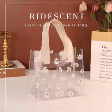 【手提袋】CQ思珂 小雛菊透明手提袋(大)