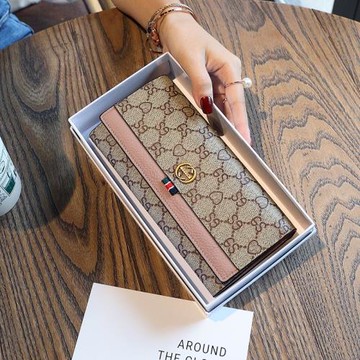 女士錢包2025新款時尚皮夾長款小眾設計簡約多卡位卡包大容量錢夾