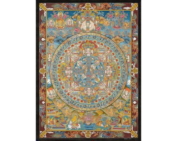 世界和平壇城唐卡－24K金藏傳佛教藝術品