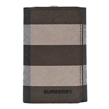 BURBERRY 8052799 品牌LOGO鑰匙卡片收納包.樺木棕