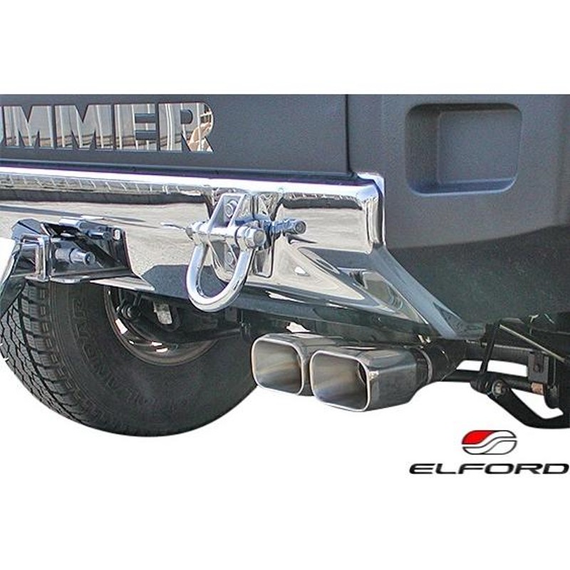 M's】 ハマー HUMMER H2 (2002y-2010y) ELFORD ウルトラパフォーマンスマフラー タイプＸ (シングル) エルフォード  エイチツー 片側マフラー | LINEブランドカタログ