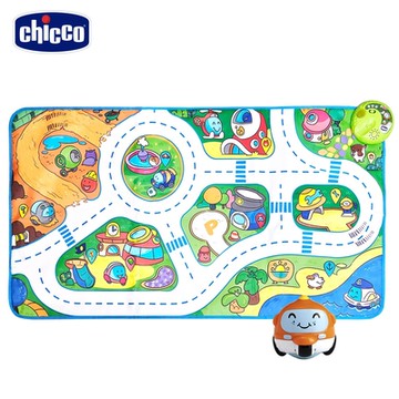 chicco官方直營-二合一跑跑滾輪車城市探索遊戲墊
