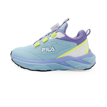 FILA 康特杯 足弓支撐 防潑水 旋鈕 運動鞋 中大童鞋 藍紫 S1705 (3-X803Z-391)