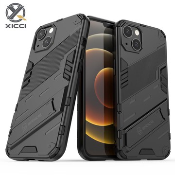 XICCI 適用於 IPhone 13 13 Pro 13 Pro Max 手機殼、朋克豪華支架保護套硬甲和軟矽膠 TP