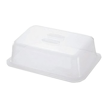 Richell 利其爾 瀝水收納盒蓋子 尺寸約46 x 33 x 13公分 適用於瀝水器套裝L  透明色  1個