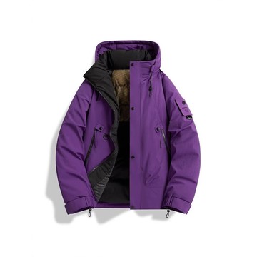 🏆韓版高顏值機能外套｜情侶衝鋒衣連帽款✨防風防水寬鬆版型 美式運動潮牌登山夾克🏃♂️♀️ 秋冬上衣 石墨烯棉衣男士