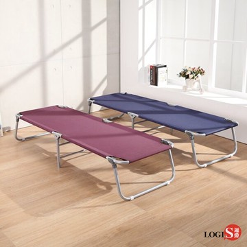 皮多納簡約帆布二折床 露營床 折合床看護床 陪伴床 二色 【LOGIS邏爵】【168】