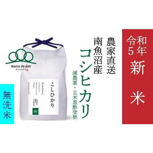 ふるさと納税 新潟県 南魚沼市 新米無洗米10kg 南魚沼産コシヒカリ（5kg×2袋）農家直送_AG