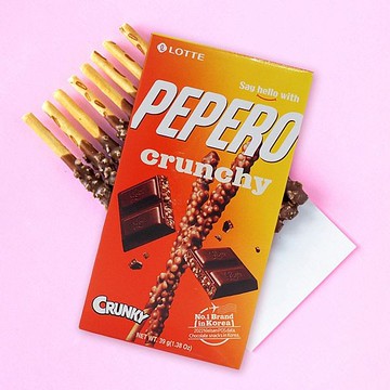 LOTTE 樂天 PEPERO脆心巧克力口味餅乾棒(39g)【小三美日】 DS025156 餅乾 下午茶 點心 月老