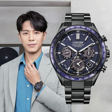 CITIZEN 星辰 GENTS GPS 韋禮安廣告款鈦金屬衛星對時光動能男錶/44.6mm(CC4059-64L)