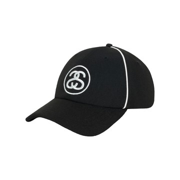 STUSSY 圓標 LOW PROFILE CONTRAST PIPING 黑色 老帽 ⫷ScrewCap⫸