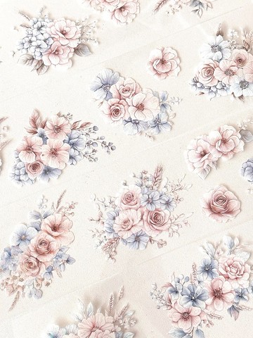 Shabby Blossom PET膠帶