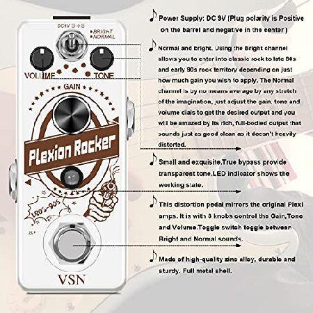 VSN Distortion Pedal Plexion エフェクトペダル for Guitar Bass