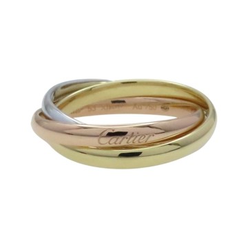 Cartier 卡地亞 Trinity 戒指 18K 三色三金 53 二手精品 【二手名牌BRAND OFF】