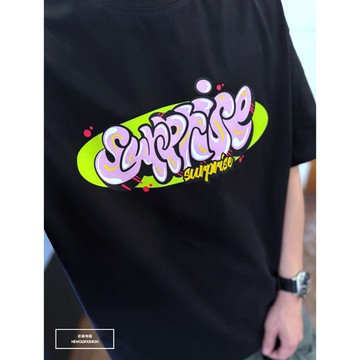 E7th.厚磅S立體英字短T-黑(E7s81502503)