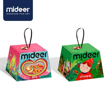 mideer - 童話藝術方盒拼圖-小紅帽(59pcs)/拇指姑娘(66pcs)