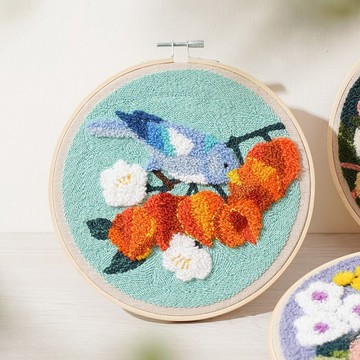 【秋色】戳繡材料包 俄羅斯刺繡 花鳥 (不含戳針) | Xiu Crafts