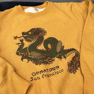 80‘s中古風 vintage 復古老港味 舊金山唐人街 加絨衛衣 男女款